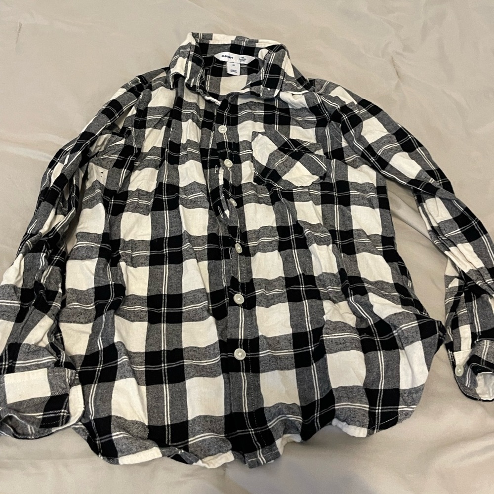 Black and white flannel